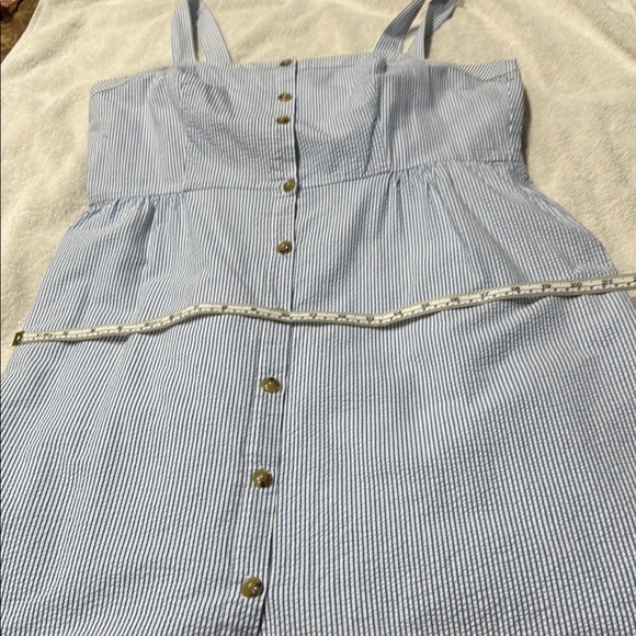 J. Crew Blue and White Buttoned Sundress - Picture 5 of 8